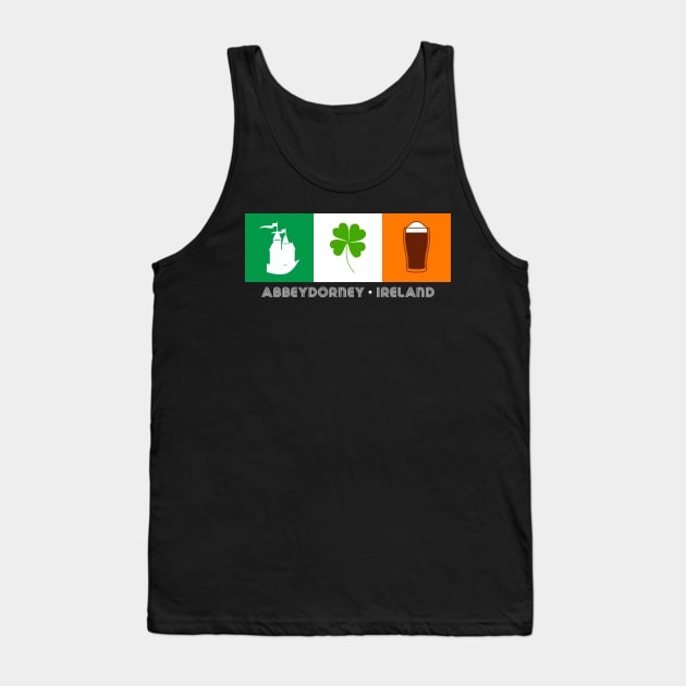 Abbeydorney Ireland, Gaelic - Irish Flag Tank Top by Eire